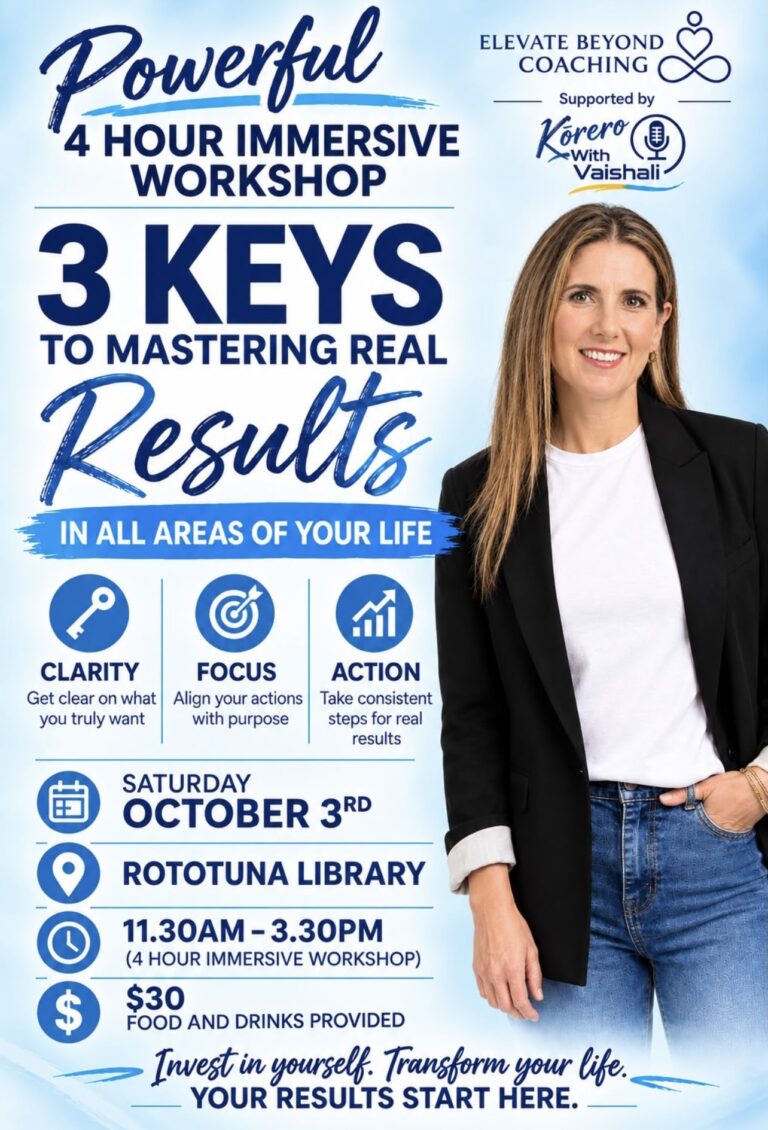 Powerful 4-Hour Immersive Workshop with Paulette Coombes at Rototuna Library